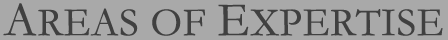 areas of expertise